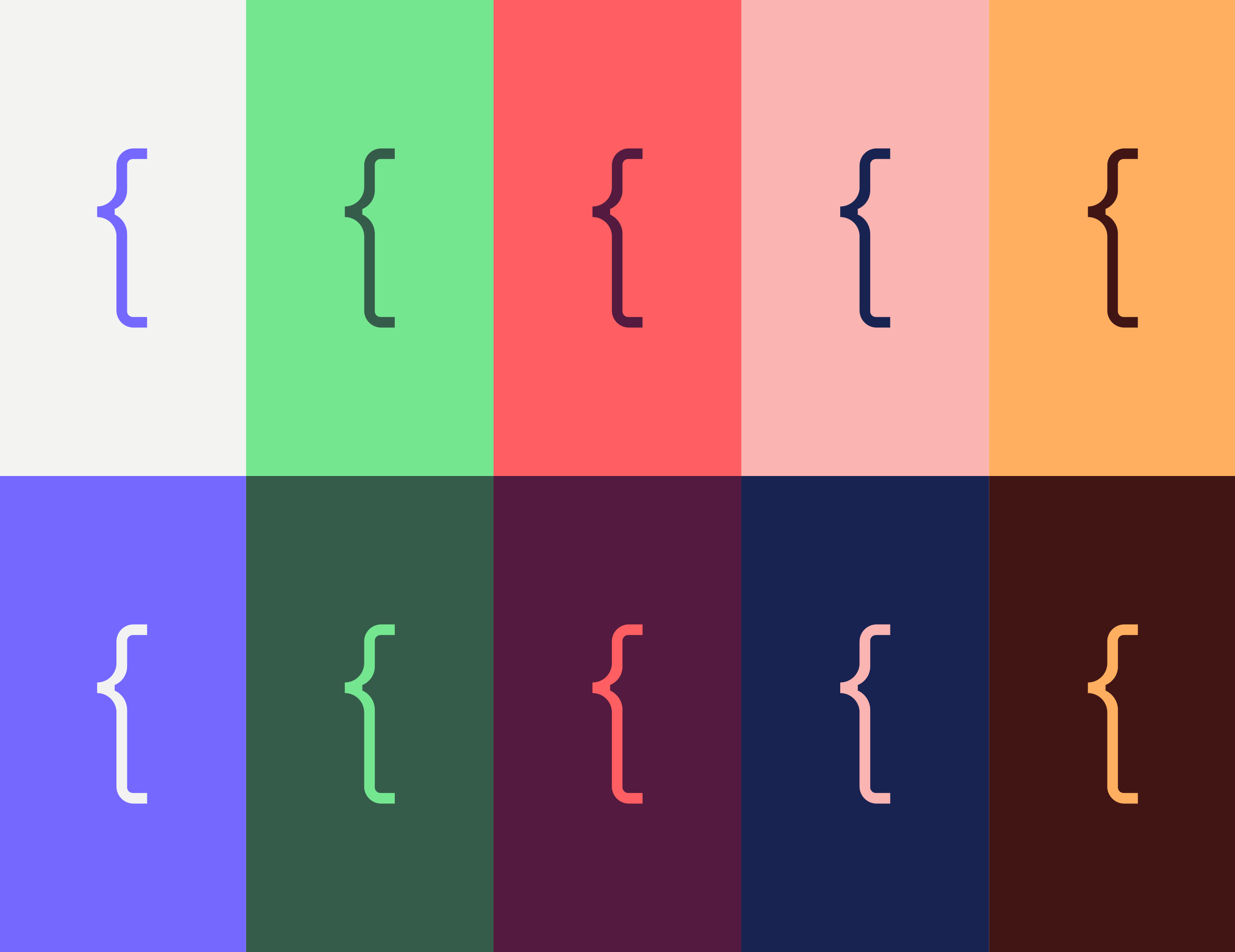 Colors of the brand design