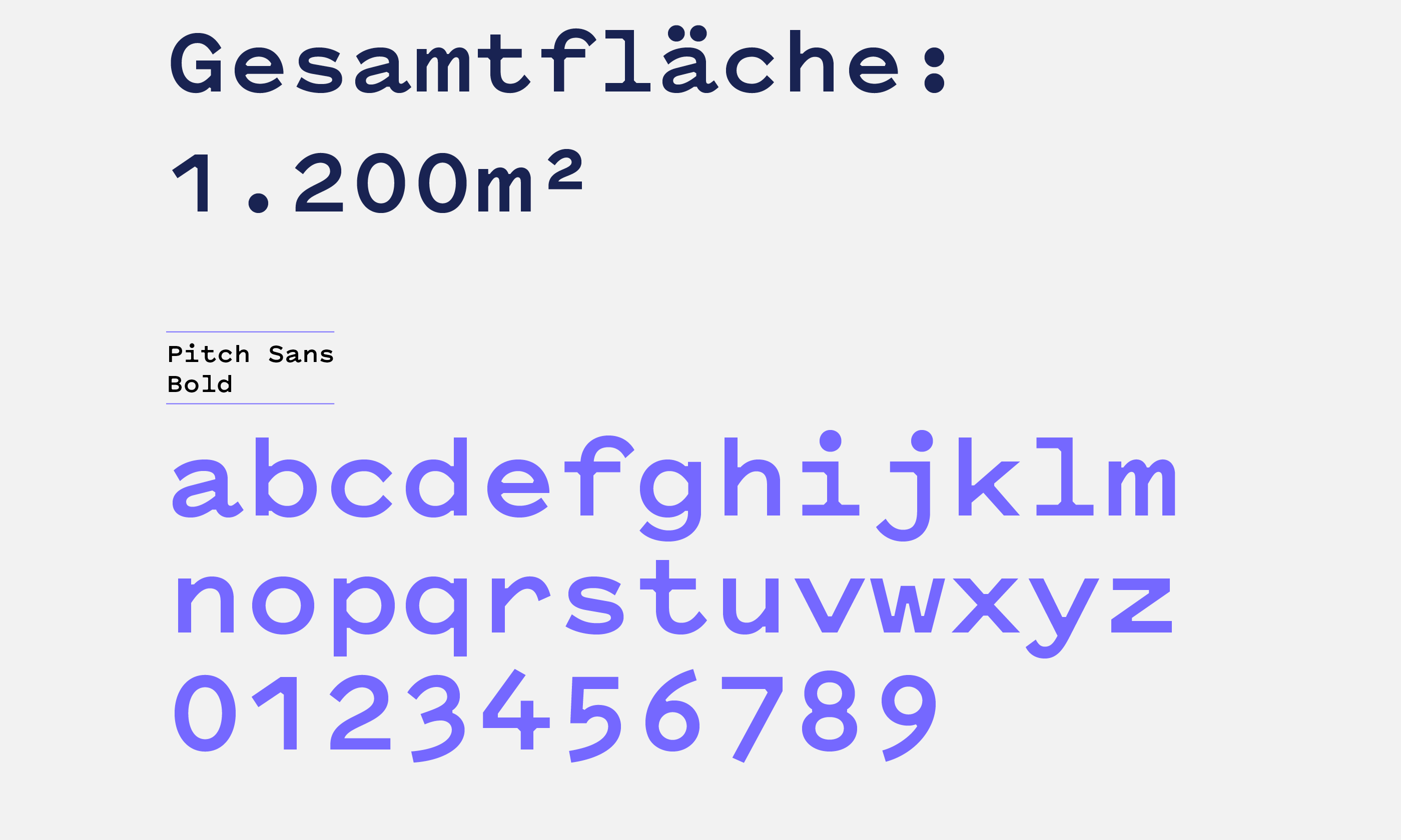 Secondary brand font Pitch Sans