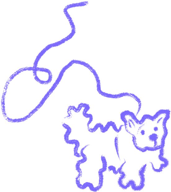 Breakout from the illustration showing a dog