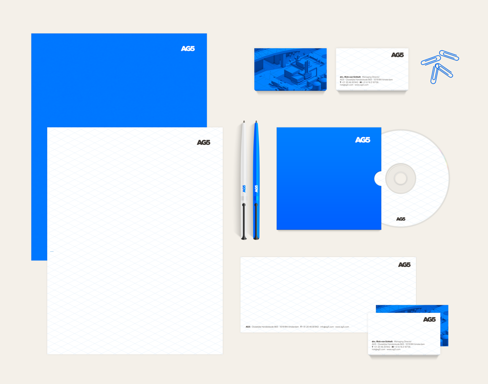 AG5 stationary branding by upstruct