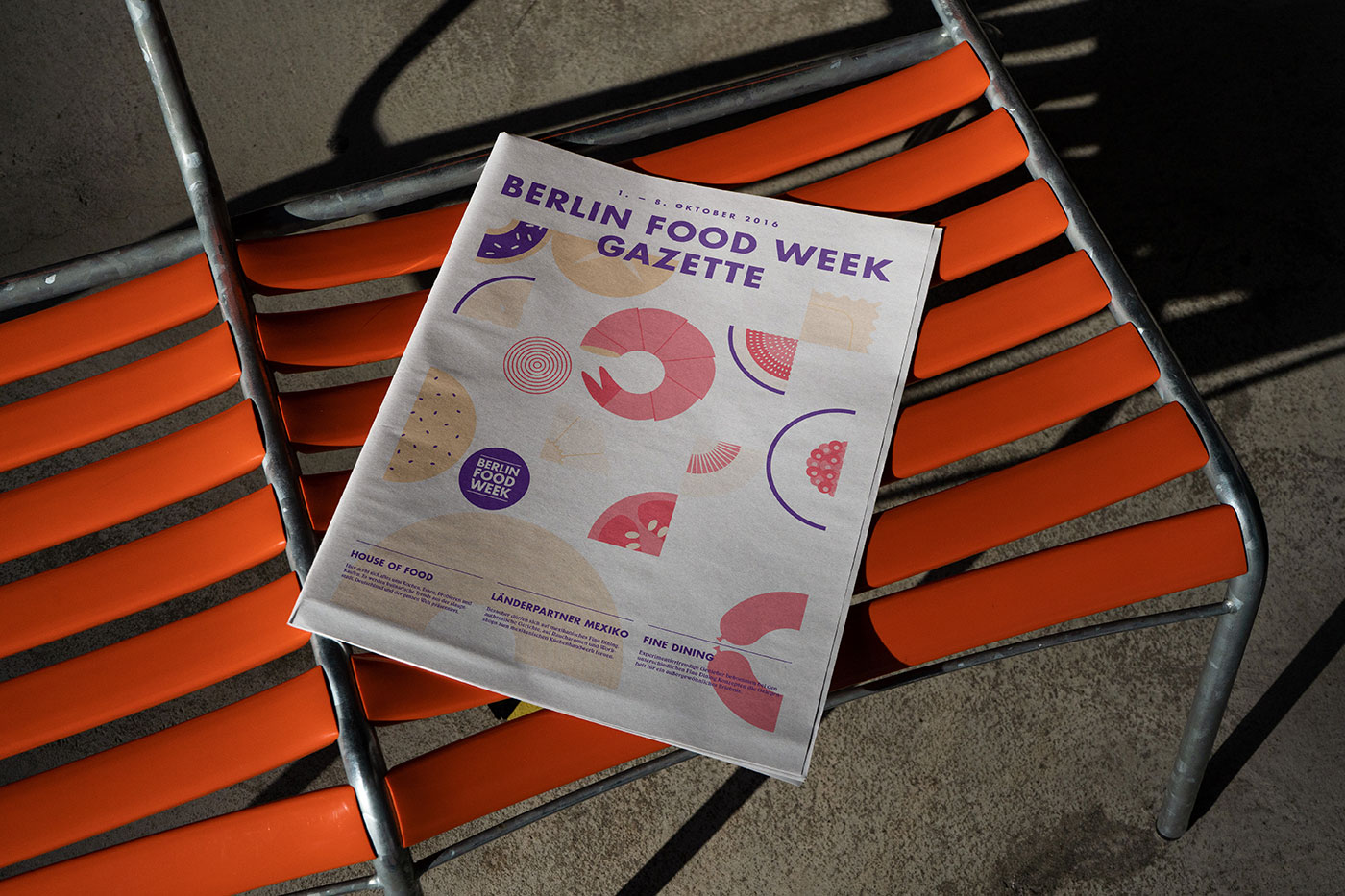 Berlin Food Week 2016 – Food Festival Design by studio_upstruct – Magazine Cover