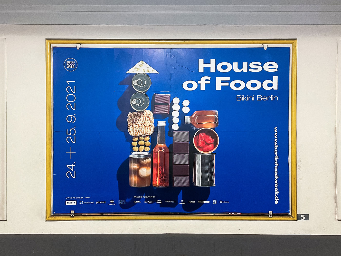 Berlin Food Week 2021 House Of Food poster design by studio_upstruct