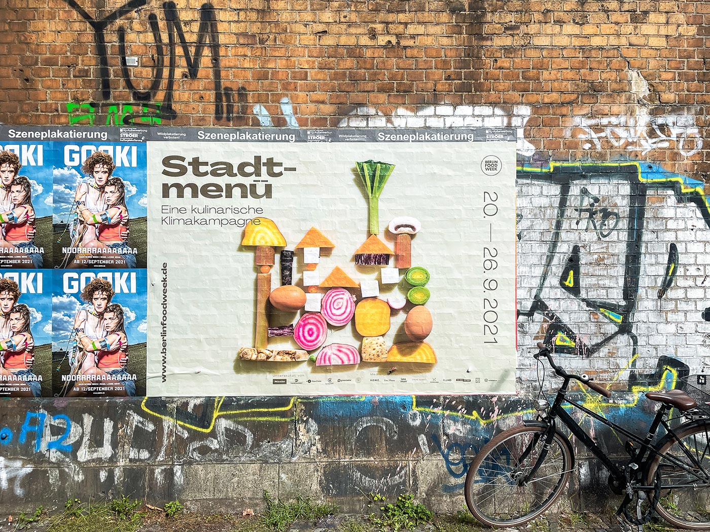 Berlin Food Week 2021 Stadtmenü poster design by studio_upstruct
