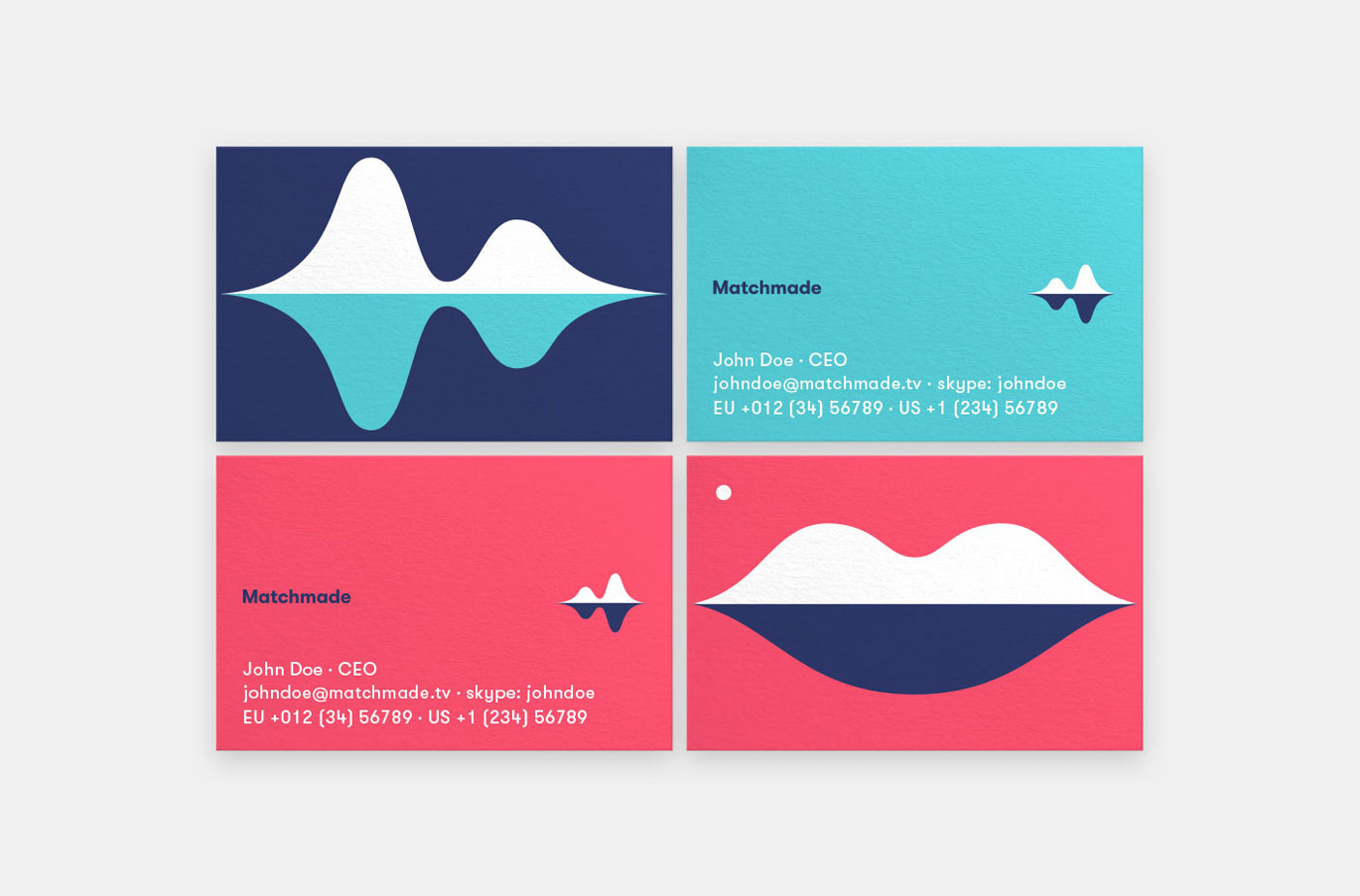 matchmade business cards by upstruct and muskat