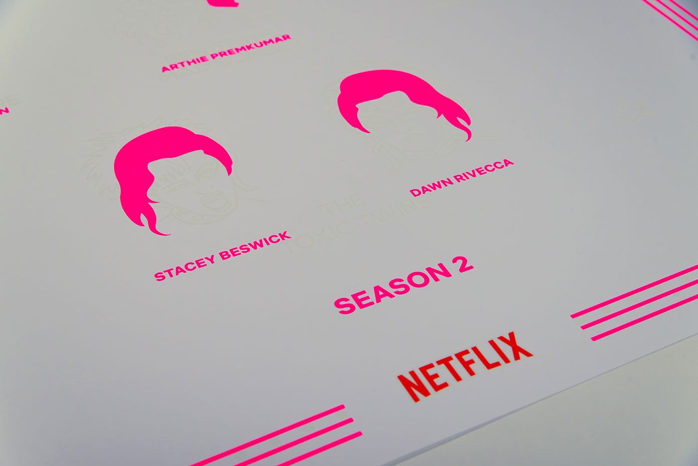 Netflix GLOW - poster design by upstruct