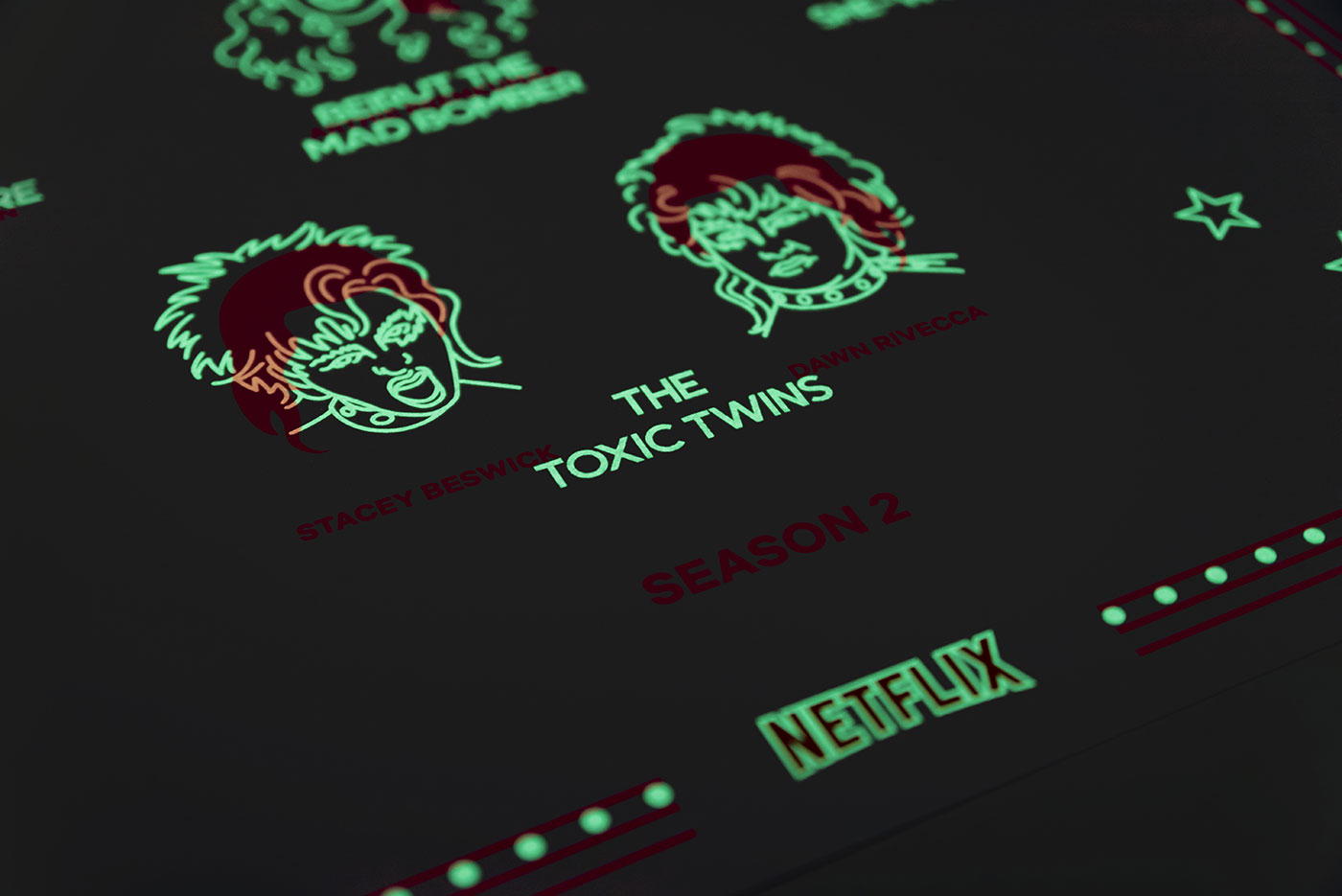 Netflix GLOW - poster design by upstruct