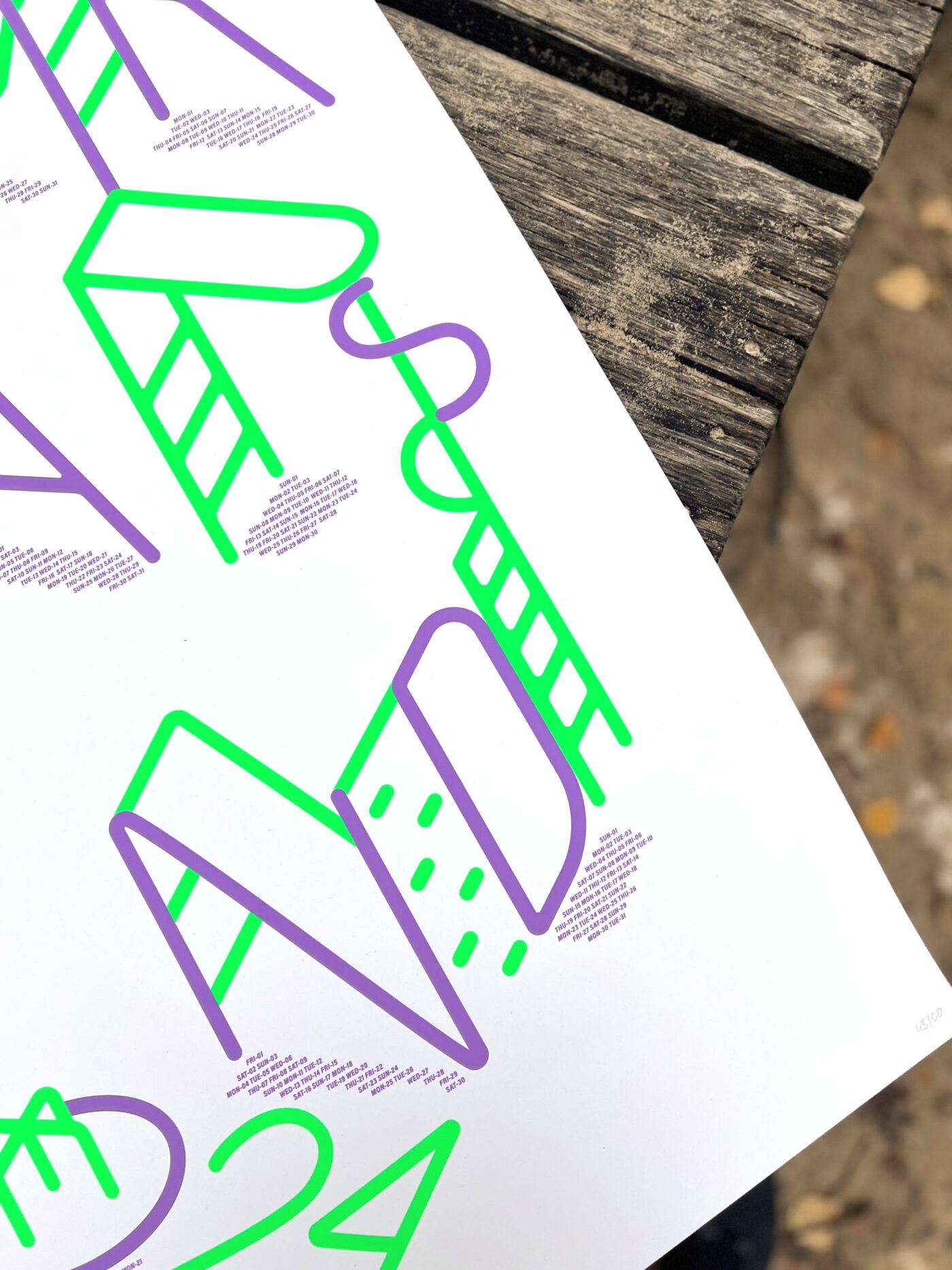 studio_upstruct Screen Print Calendar 2024