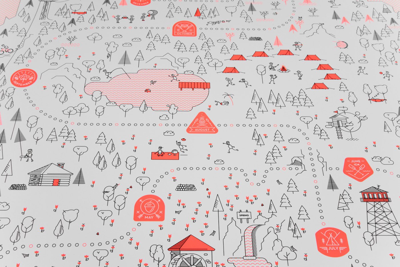 upstruct calendar 2018 - landscape