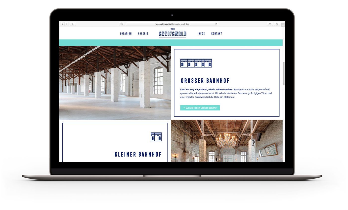 von Greifswald – Event Location Berlin - Web Design by upstruct